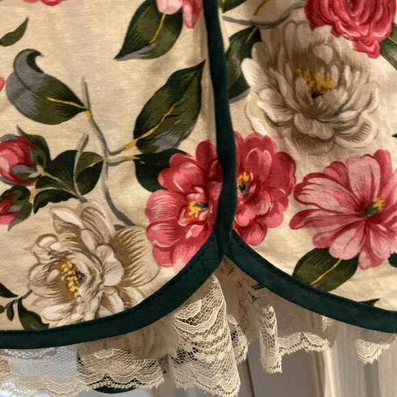 Vintage Little Princess Floral Rose Toddler Girls Dress Lace Size 3 Canada Made - Picture 4 of 12